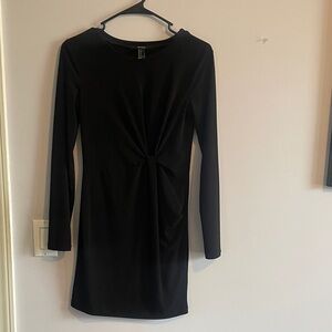 Forever 21 Black Long Sleeve Dress